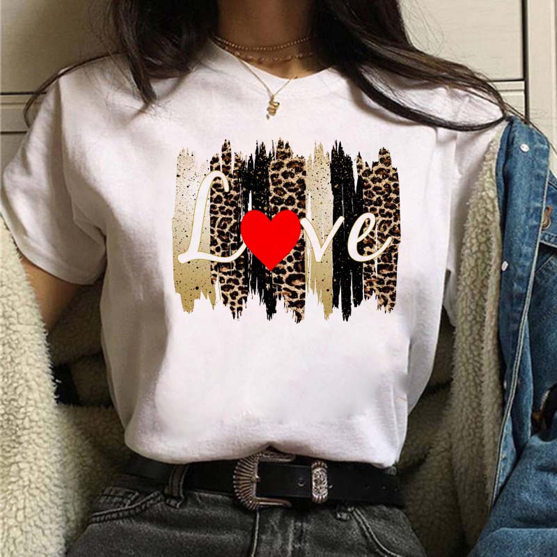 Leopard Mom Life Print Women T Shirt Short Sleeve Oversized Tshirt Ladies Clothing Fashion Kawaii Female Tee Tops Camisetas Muje