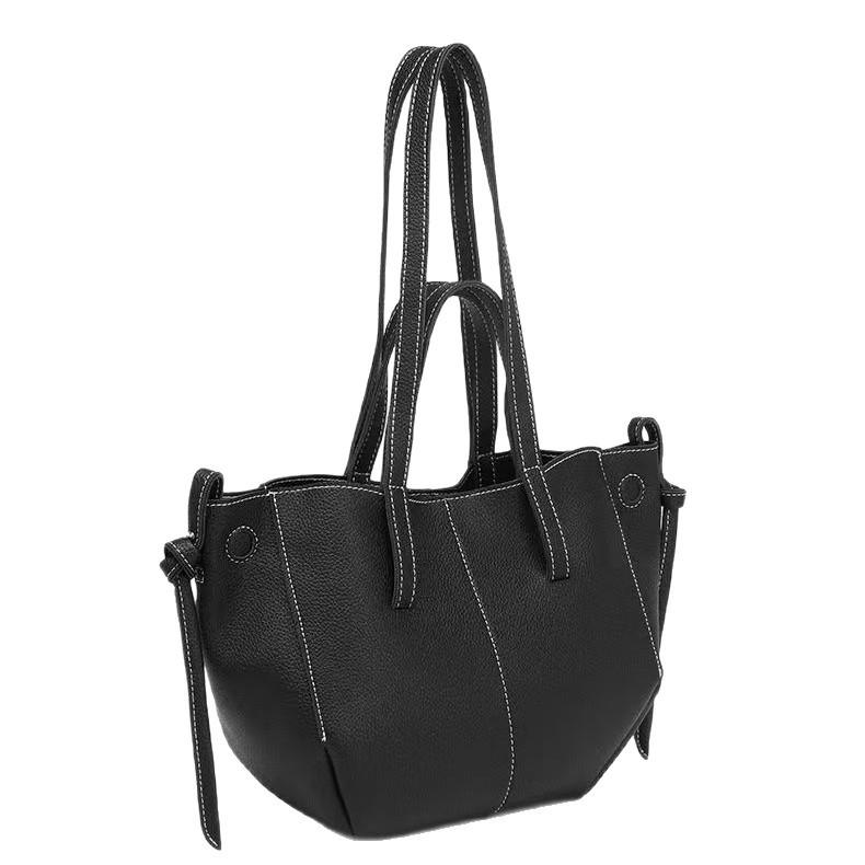 Women's Tote Bag 2025: French-Inspired, Large Capacity, Versatile Korean Style Shoulder Bag for Fashionable Commutes