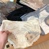 Ladies Summer Sexy Hollow Lace Breathable Waist Triangle Briefs