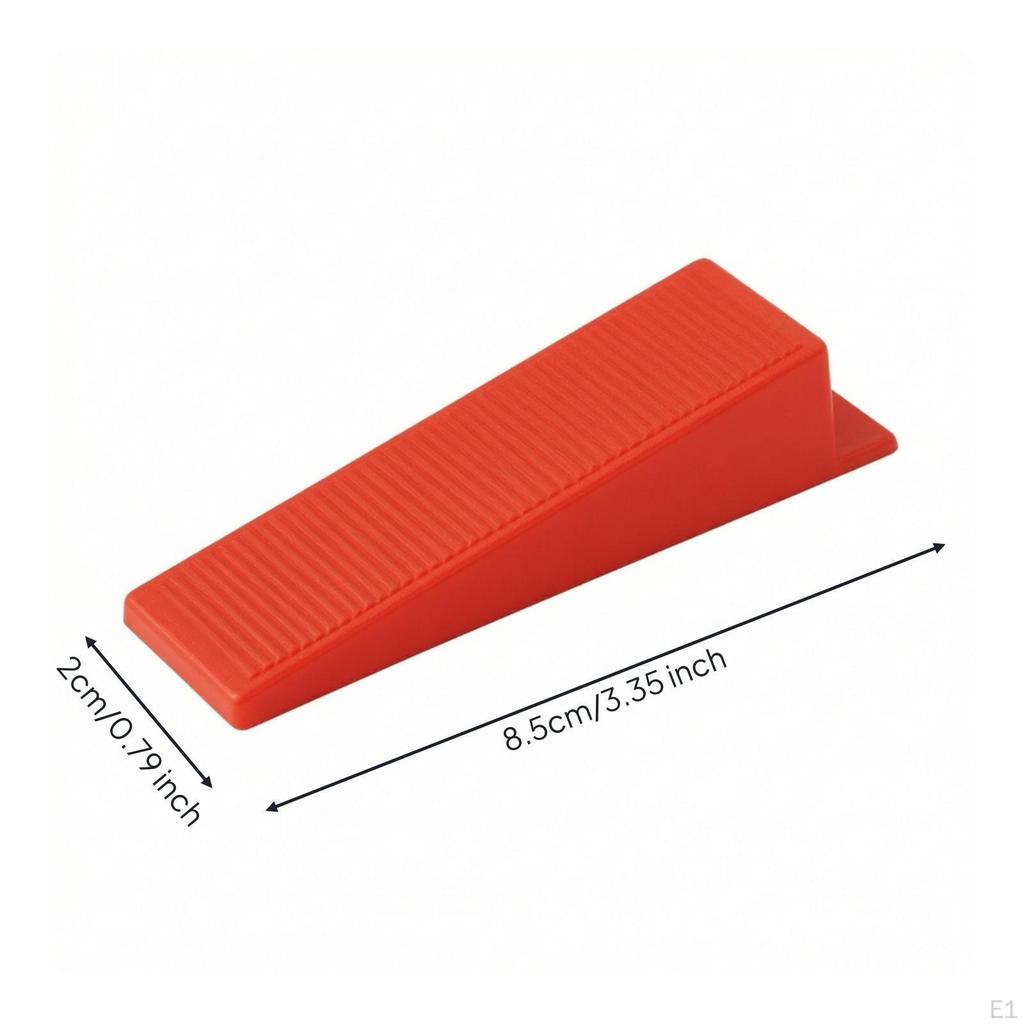 100 Pieces Tile Leveling Wedge Ribbed Insert Level Reusable Wedges for Tilers, Home