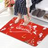 Christmas Pattern Home Kitchen Anti Slip Door Mat Absorbent Bathroom Floor Carpet