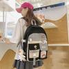 Rucksack Damen Kontrastfarbe Große Kapazität Nylon High School Schultasche Mode Mittelschüler Campus Rucksack Schultasche Mode