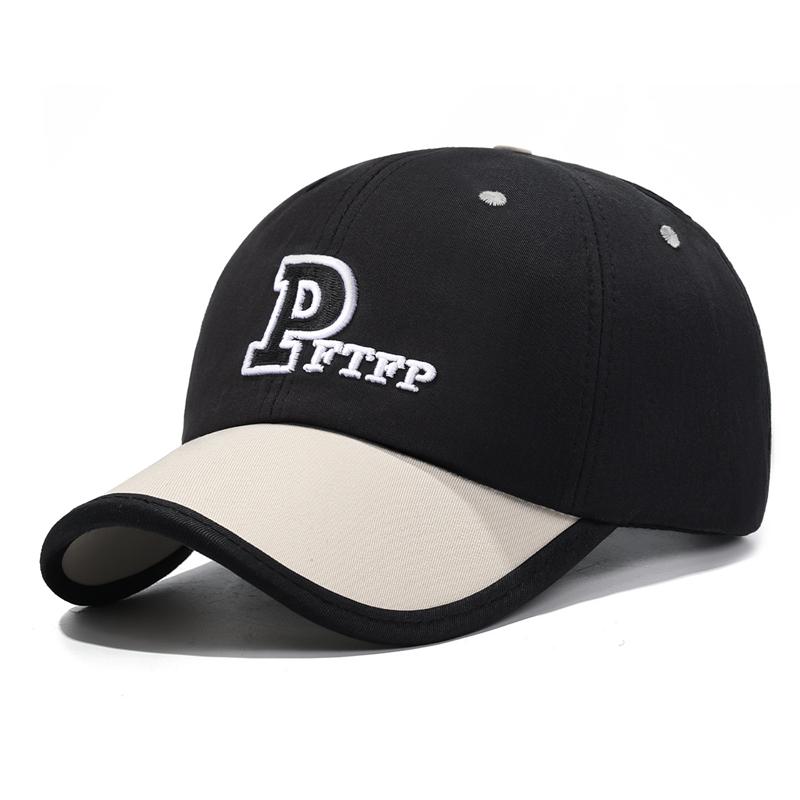 Short Brim Color Matching Cap Sports Baseball Cap Breathable Cap Soft Top Unisex Outdoor Sun Hat