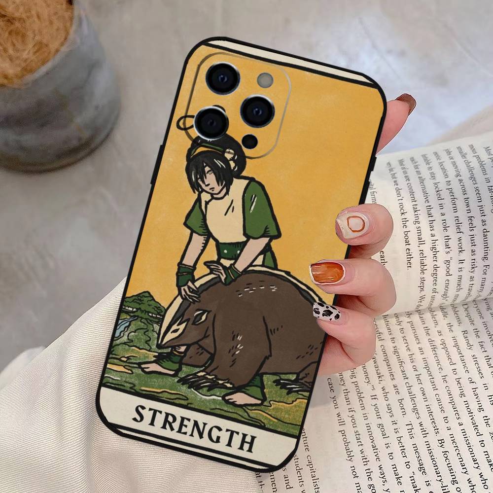 Avatar Tarot Phone Case For iPhone 17, 16,15,14,13,12,11 Plus,Pro Max, Others Soft Black Cover