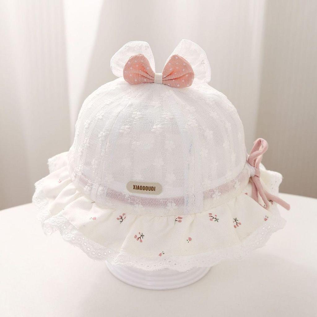 Breathable Baby Girl Lace Bucket Hat – Spring/Summer Sun Protection