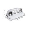 Cat Tunnel Bed with Fringe Ball Toy Cozy Oval Padded for Home