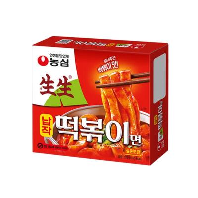 Nongshim Saengsaeng Flat Tteokbokki Noodles 258g (2 Options)
