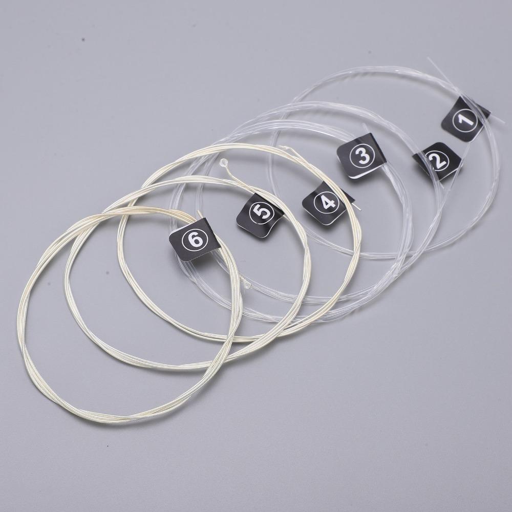 

3Sets Nylon And Silver plated Nylon Guitar Strings Guitar Strings Replacement For Guitarists NX36