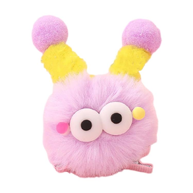 Plush Duckbill Hairpin for Women Girls Furry Plush PomPoms Designs for Birthday Parties and Various Celebration