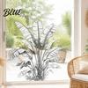 Grüne Blatt Wandaufkleber Tropische Pflanzenaufkleber PVC Wasserdichte Botanische Abziehbilder Nordisch