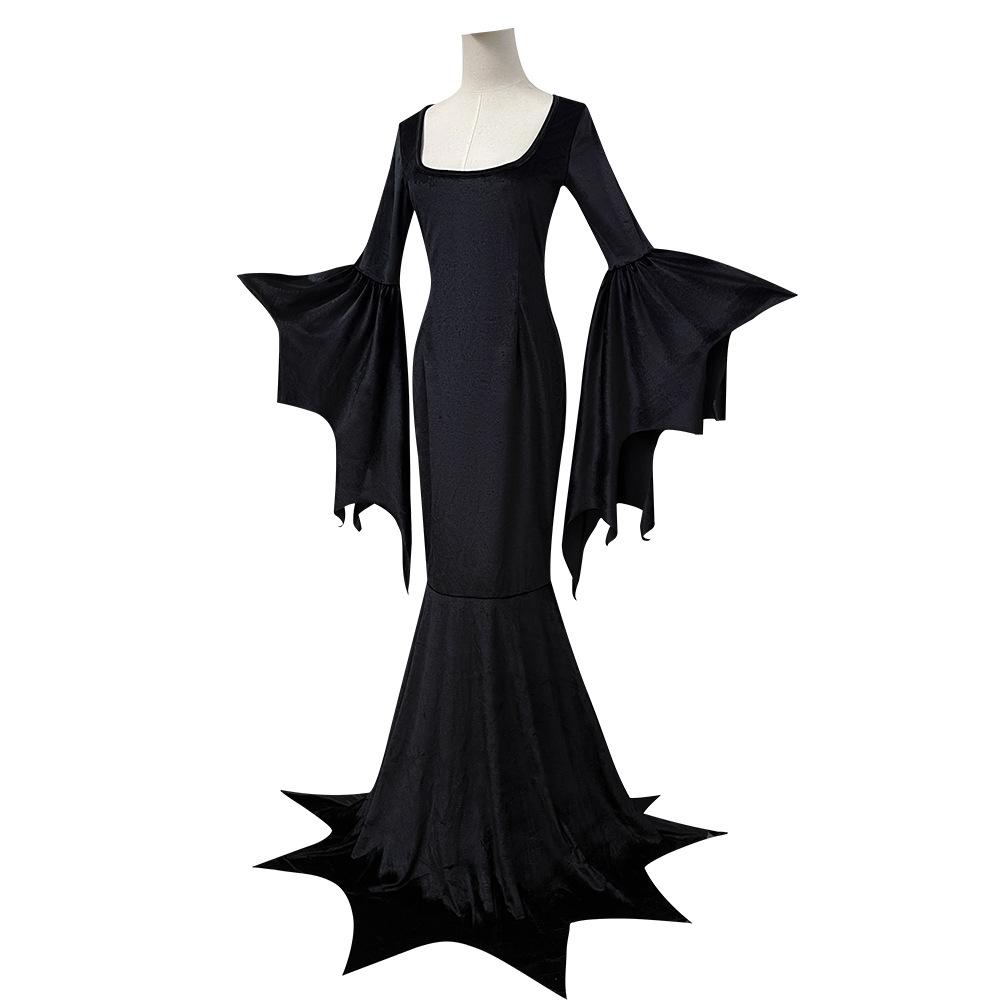Halloween Bat Witch, Dark Gothic, Witch Vampire Makeup Ghost Bridal Dress Performance Costume