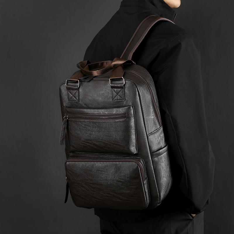 Business Backpack Men's Large Capacity Travel Bag Computer Backpack Junior Senior High School Student Schoolbag