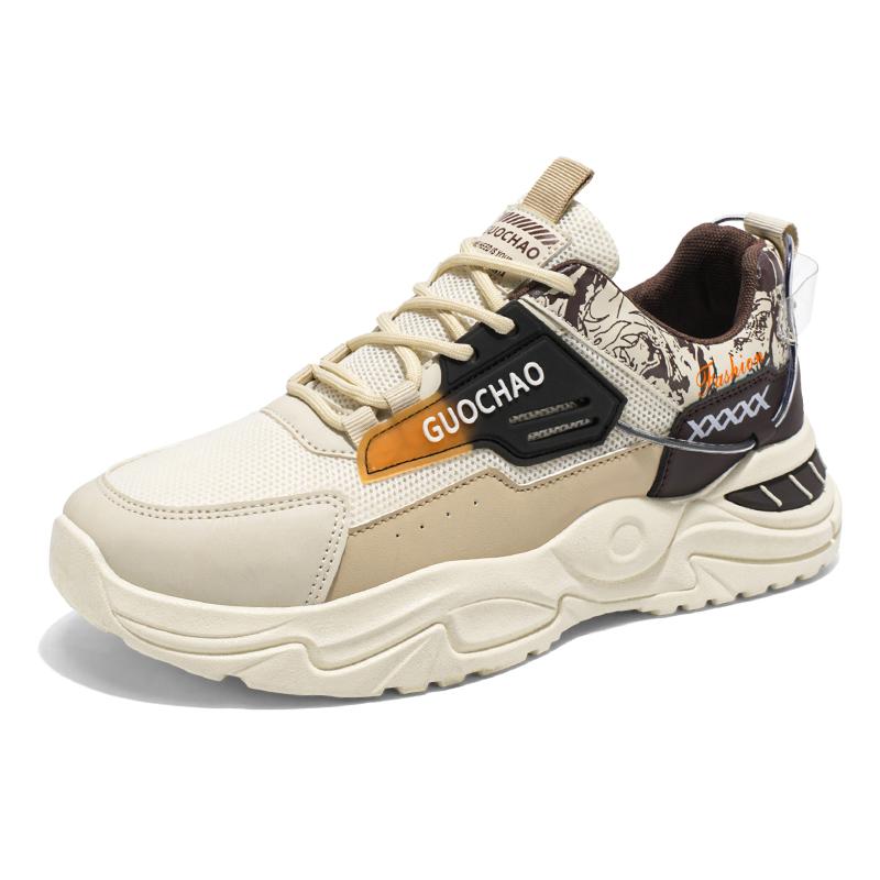 Summer 2025 New Men's Shoes, Lightweight Soft-soled Casual Dad Shoes, Breathable Sports Running Shoes Teenagers