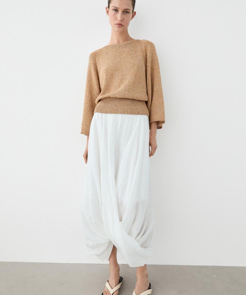 Masimodutti Cotton Blend Knit Sweater