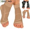 1Pair Sports Ankle Support Brace Compression Sleeve Plantar Fasciitis Sock For Achilles Tendonitis Joint Pain Swelling Heel Spur