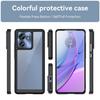 Husă transparentă colorată din TPU pentru Motorola Moto Edge 40 Neo Husă de protecție Cadru transparent rezistent la șocuri Protecție completă Husă transparentă colorată