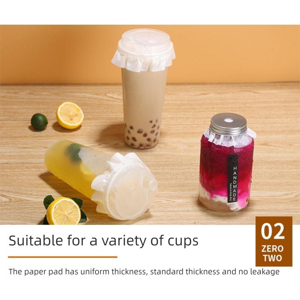 500Pcs Sealed Leak Proof Paper Anti Overflow Spill Proof Gasket  Packaging