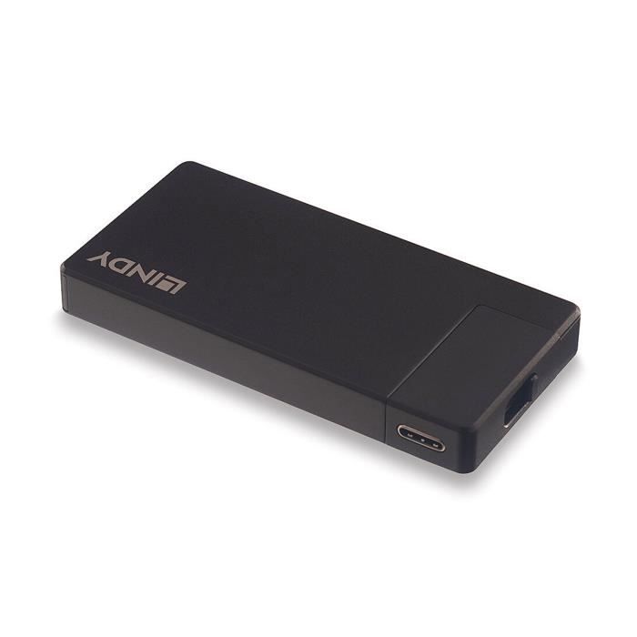 Station D'accueil Pour Ordinateur Portable - LINDY - DST-Micro USB-C - Noir - HDMI - 3840x2160