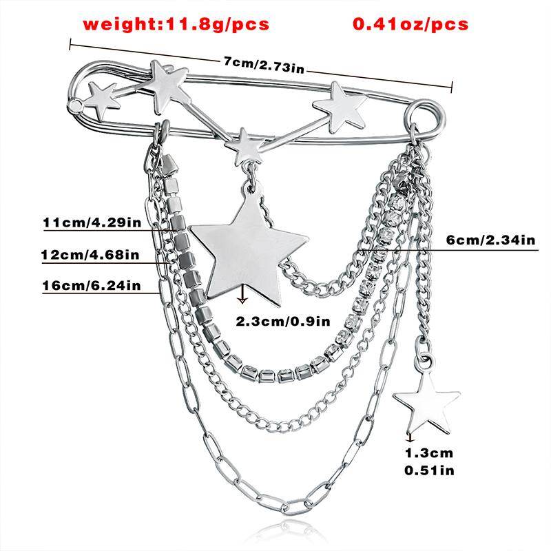 Elegante Perlenketten Quastenbrosche Mode Damen Kleidung Dekor Accessoires Schmucknadel Hosen Taillenverstellstifte Taschenanhänger Geschenke