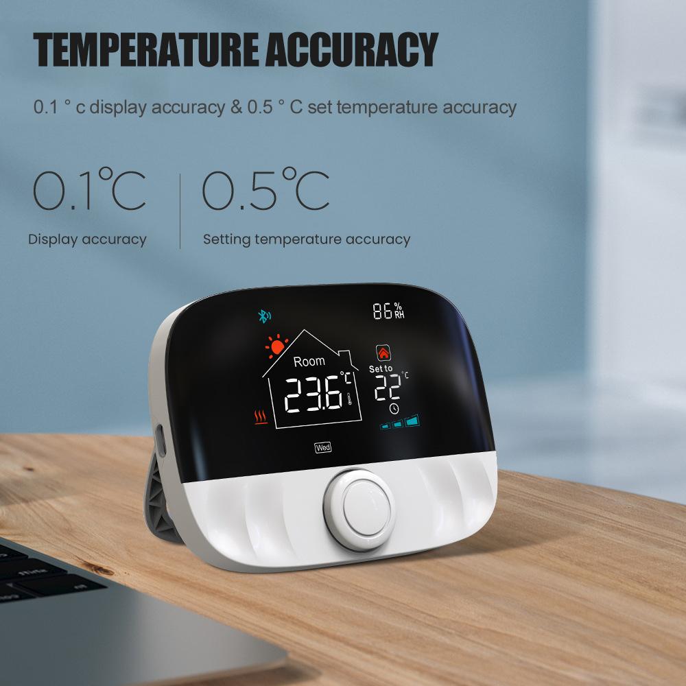 Termostato WiFi Per Caldaia A Gas/ Acqua - Programmable Con App Smart-Life/Tuya, RF433, Controllo Remoto