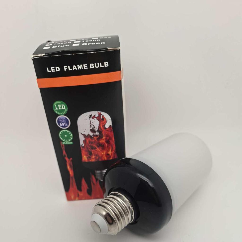 Dynamic Flame Gravity Sensor Lamp with Black Background for KTV Ambience