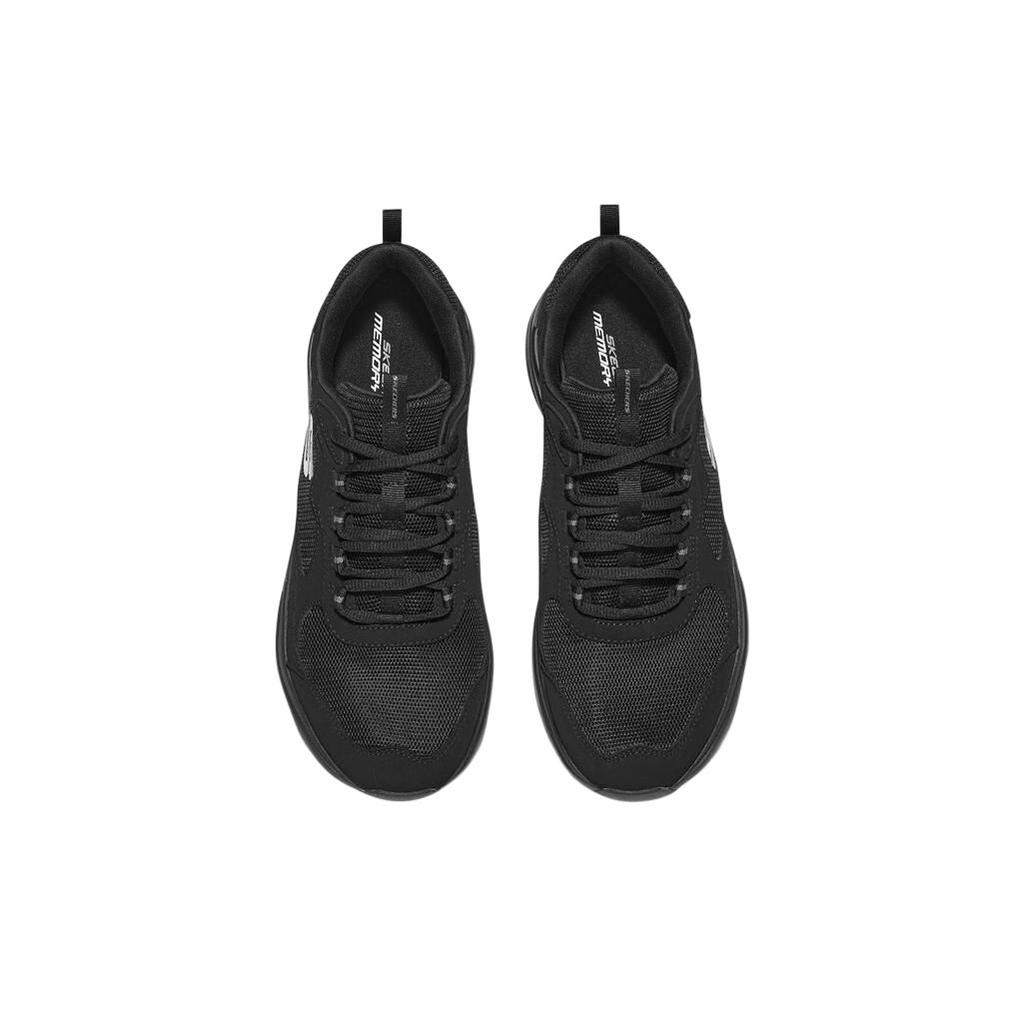 Skechers Arizin Fabric Synthetic Leather Sports Comfort Low-Top Dad Shoes Men Sneakers Black 8790191-BBK