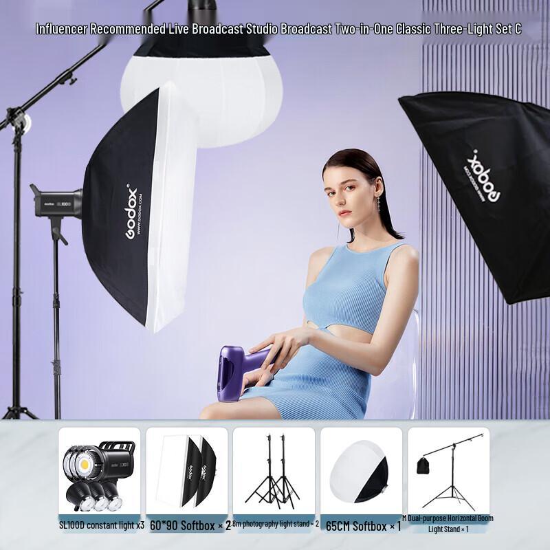 Godox SL100D LED Video Light Kit