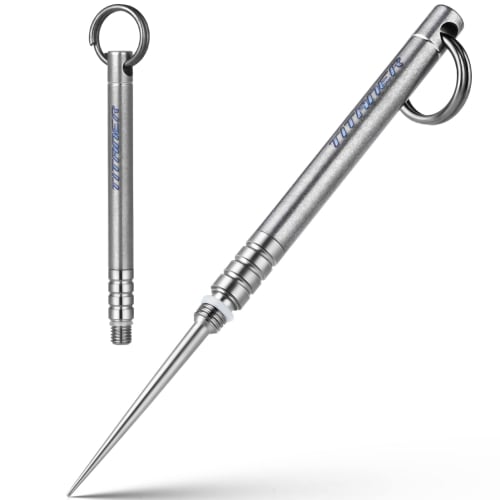 Titanium Multi-Function Mini Toothpick, Lightweight, Portable EDC Tool (Stone Wash)