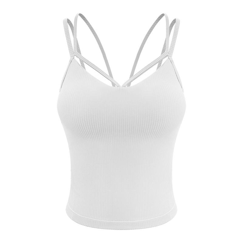 

Женский топ для йоги с высокой степенью поддержки на бретелях - Летняя фитнес-одежда с амортизацией и стильным дизайном спины Extra Large