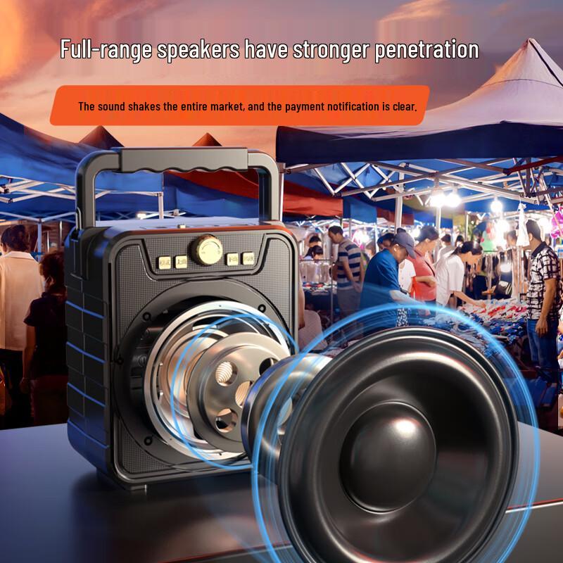 Shinco V36 Tragbarer Bluetooth-Lautsprecher für den Außenbereich mit hohem Volumen CN-Stecker (Adapter enthalten)