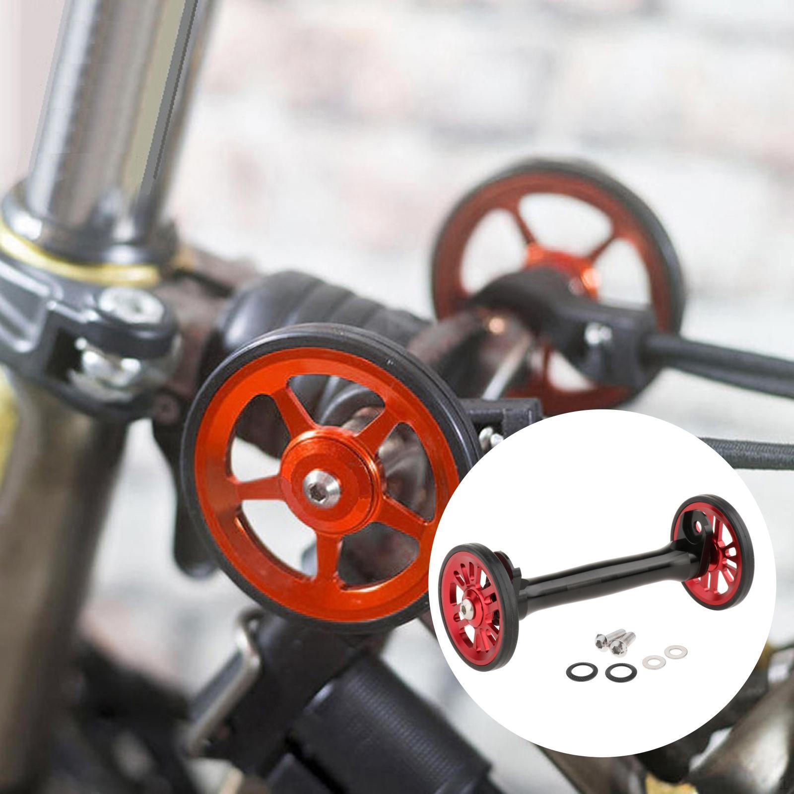 and Extension Rod Folding Bike for Bicycles Rear Racks, Extendable Bar Bracket Cycling Accessories Black red