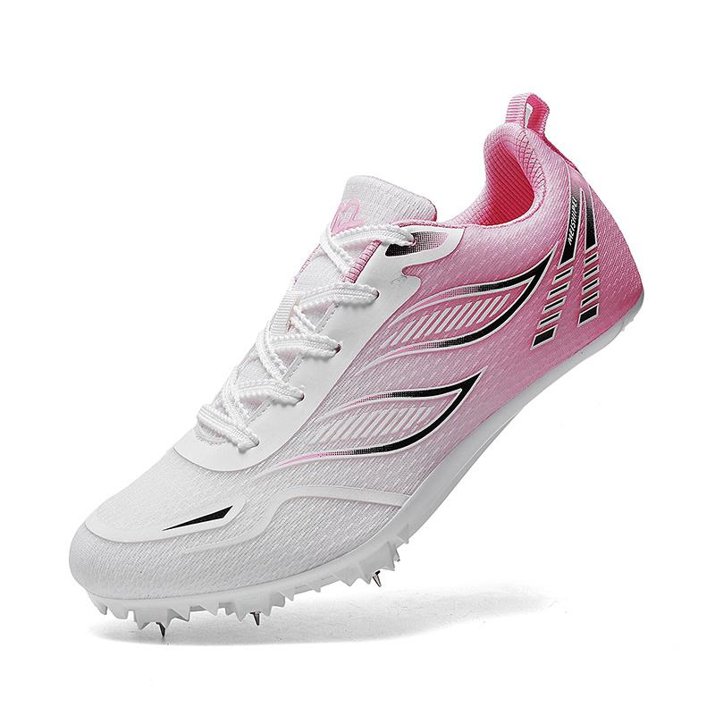Men Women Spikes Track And Field Shoes Professional Nail Running Shoes Unisex Leather Speed Athletics Sneakers Outdoor Training