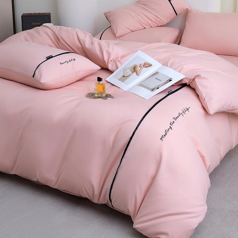 Luxury Five-Star Hotel White Linen Duvet Cover & Bedding Set