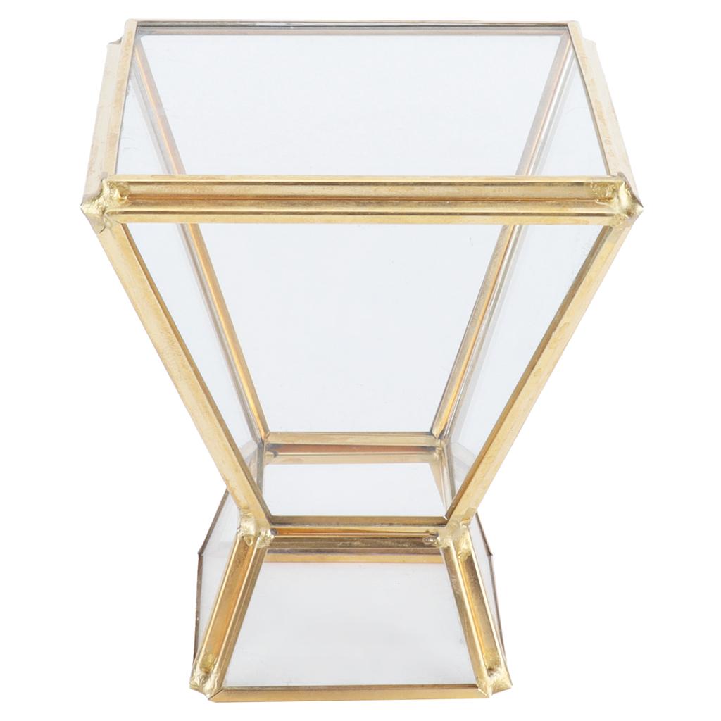 Glas Pflanzenbehälter Mini Geometrischer Displayhalter für Esstisch Fenster Balkondekoration