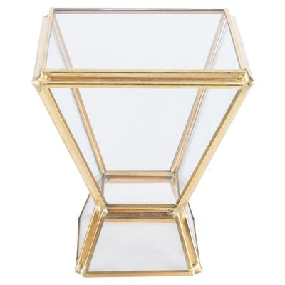 Glas Växtbehållare Mini Geometrisk Displayhållare för Matbord Fönster Balkongdekoration
