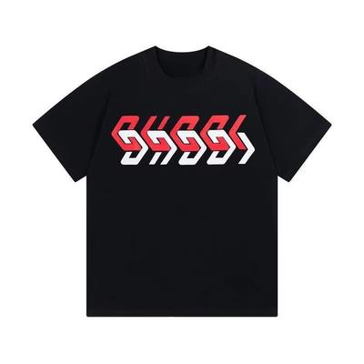 2025 Fashion Brand Printed Men's and Women's Summer Loose Couple Top Summer Cotton T-shirt Luxury Comfort Leisure Sports