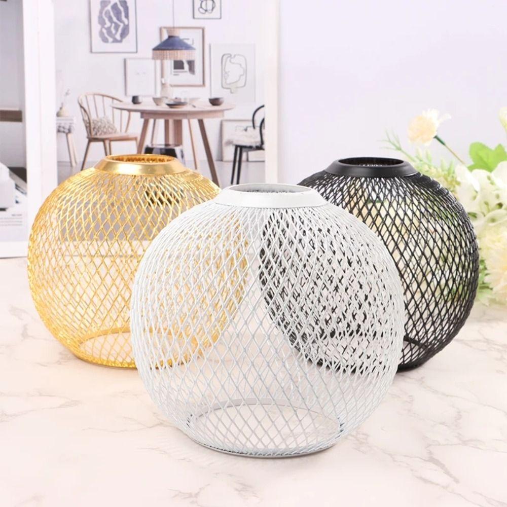 Hollow Out Lamp Covers Iron Chandelier Lampshade Shell Pendant Lamp Shade  Living Room Cafe Hotel