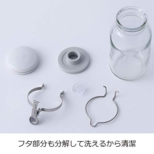 Seisho Cellar Mate Storage Jar, One-Push Convenient Bottle, Condiment Container, Dressing Bottle, Glass Container, 500ml, Made In Japan, 223415