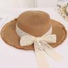 Women's Wide Brim Straw Sun Hat - Foldable Beach & Vacation Hat