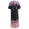 Women’s Casual O-Neck Short-Sleeve Button Loose Summer 2022 Dress