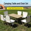 Portable Folding Egg Roll Table and Chair for Outdoor or Home Use