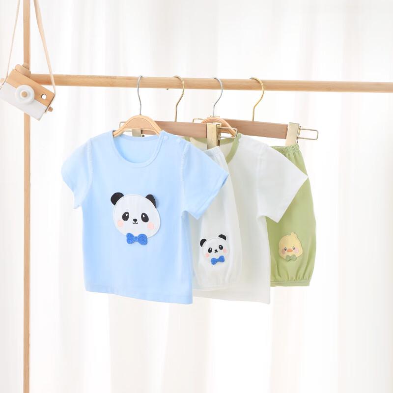 Youqi Infant Summer Cotton Short Sleeve & Shorts Set