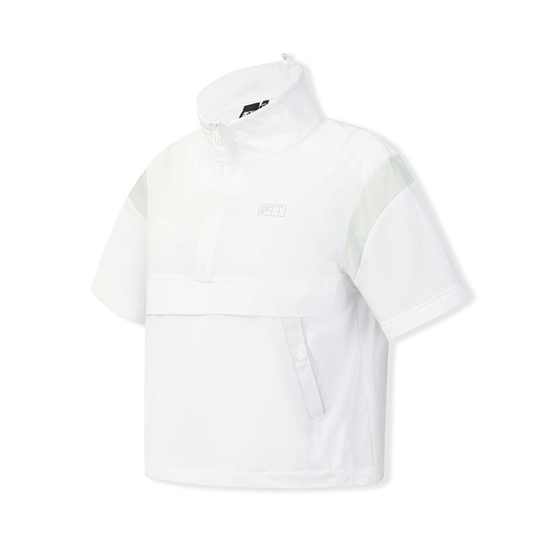 FILA Golf Series Fashion Simple Trendy Sports Casual Versatile Comfortable Half-Zip Stand Collar Cool Touch Short Sleeve T-Shirt A11W625130FWT
