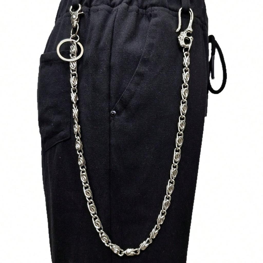 European and American Jewelry Punk Skull Hook Keychain Men's and Women's Trouser Chain Fashion Chain Waist Chain