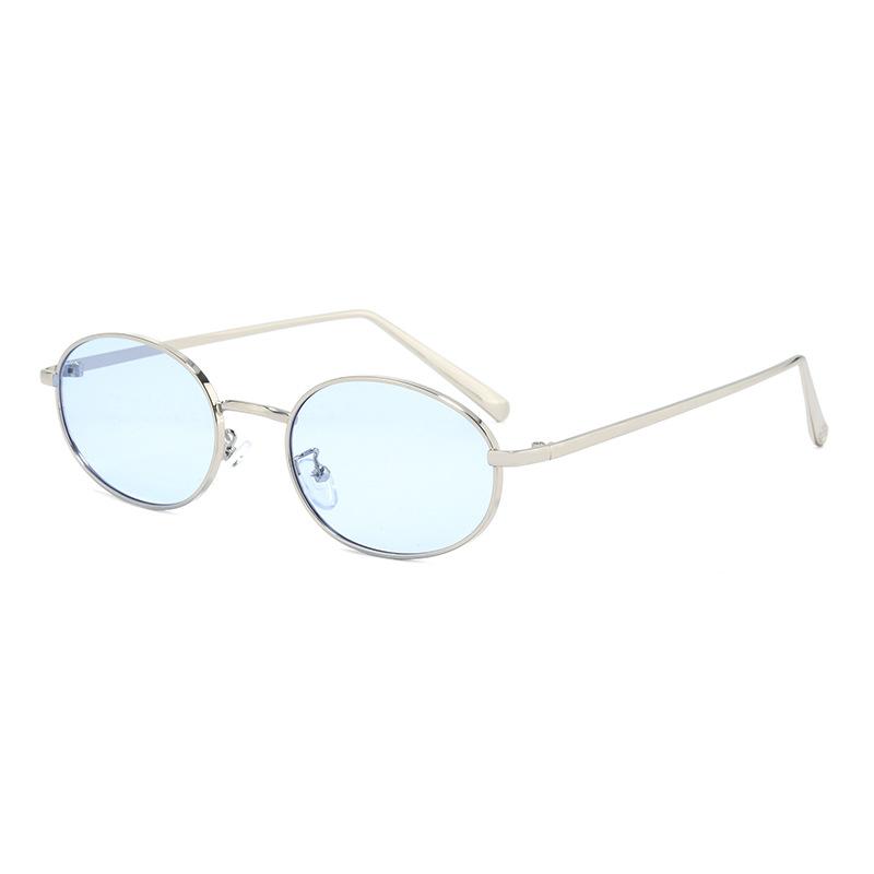 

Small Frame Retro Oval Sunglasses Fashionable Men S And Women S Street Photography Sunglasses Trendy Round Frame Sunglasses