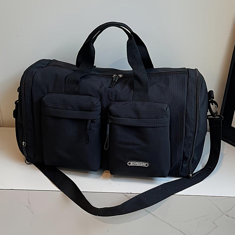 

Вместительные многофункциональные дорожные сумки-даффлы в клетку, спортивные сумки-тоуты для спортзала с независимым отделением для обуви, сумка для выходных