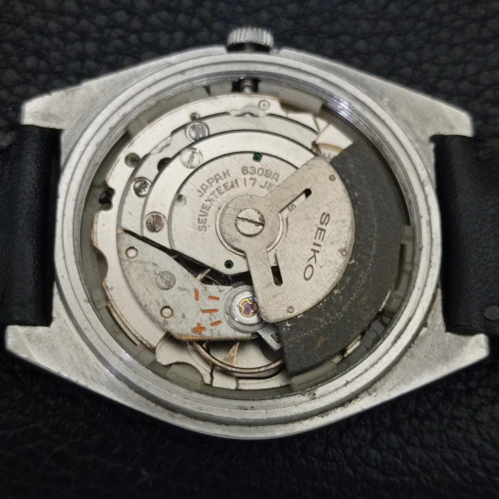 JAPAN 6309A VINTAGE SEIKO 5 AUTOMATIC MENS YELLOW COLOR DIAL WATCH A702739-1