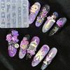 3D Creative Transparent Nail Mold Diy Nail Art Decoration Rose Candlestick Skull Butterfly Birdcage Nail Art Carving Mold