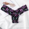 Frauen Höschen Floral Spitze Nahtlose Bogen Dekor Niedrigen Taille Dünne Quick Dry Weichen