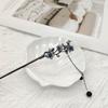 Elegant Retro Chinese Flower Tassel Hairpin: Women's High-End Updo Accessory